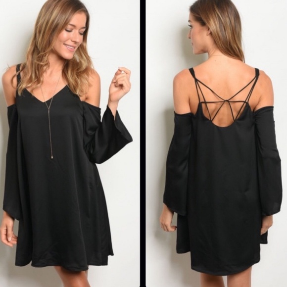Love Riche Dresses & Skirts - Little Black Dress Cold Shoulder